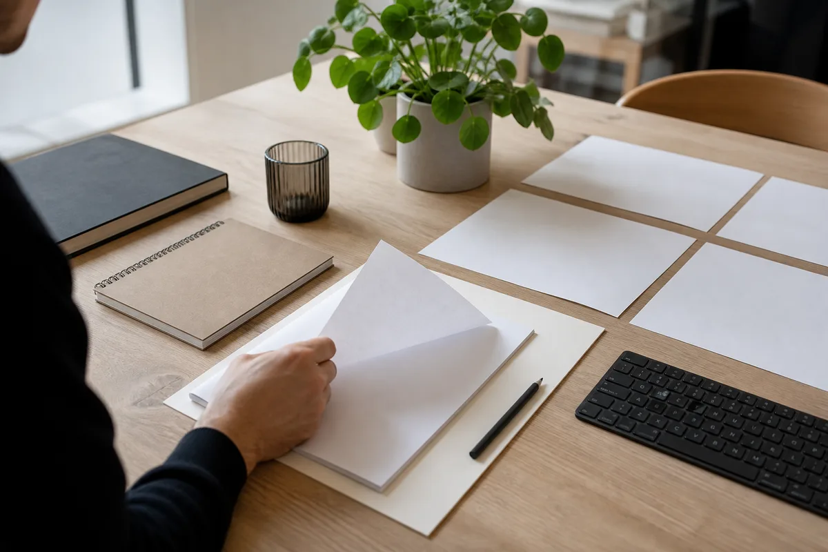 Proposition commerciale d&rsquo;agence web étudiée sur une table de réunion